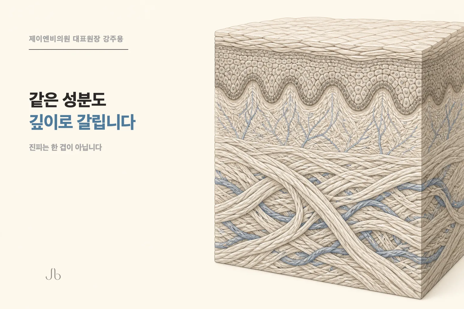 셀투오 주입 깊이처럼 같은 성분도 진피 어느 층에 넣느냐로 갈린다는 것을 정리한 닥터K 스킨 시크릿 표지